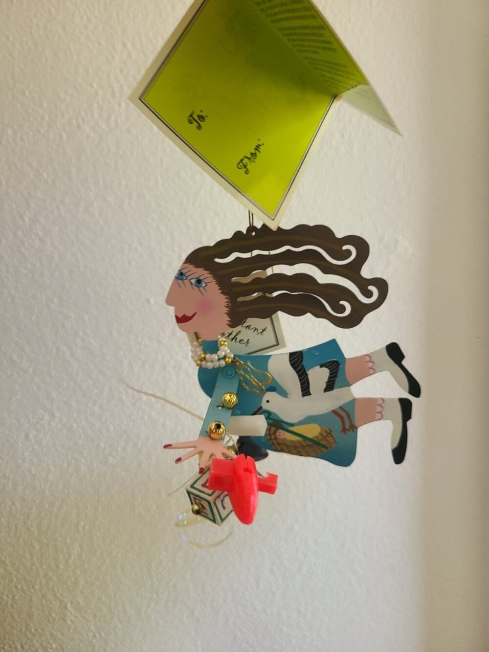 Fanciful Flights Karen Rossi for Silvestri Expectant Mother Hanging Ornament Y2K